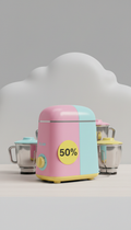 Compact Pastel Mixer-Grinder